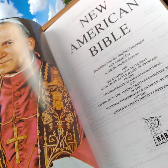 Vtg White Leather Service Recognition Holy Bible 1991 King James Wooden Case EC - Picture 4 of 12